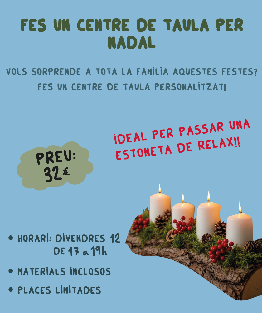 TALLER: FES UN CENTRE DE TAULA