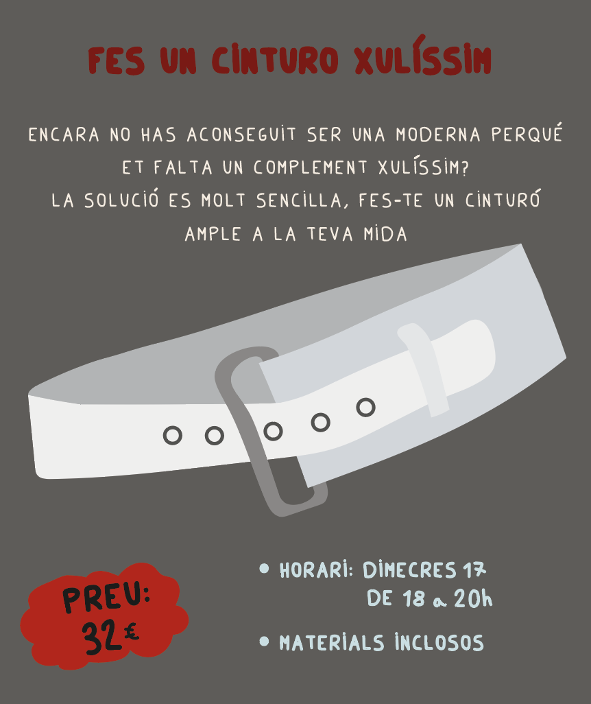 TALLER: FES UN CINTURÓ XULÍSSIM